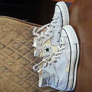 Converse Chuck 70 Hi Crafted Patchwork Lace Up High Top Sneakers Shoes Purple